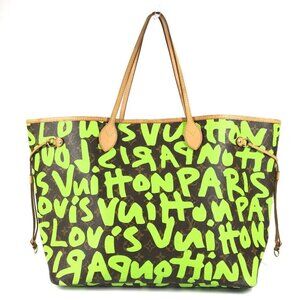 LOUIS VUITTON M93703 Monogram Graffiti Neverfull GM Shoulder Bag Tote Bag